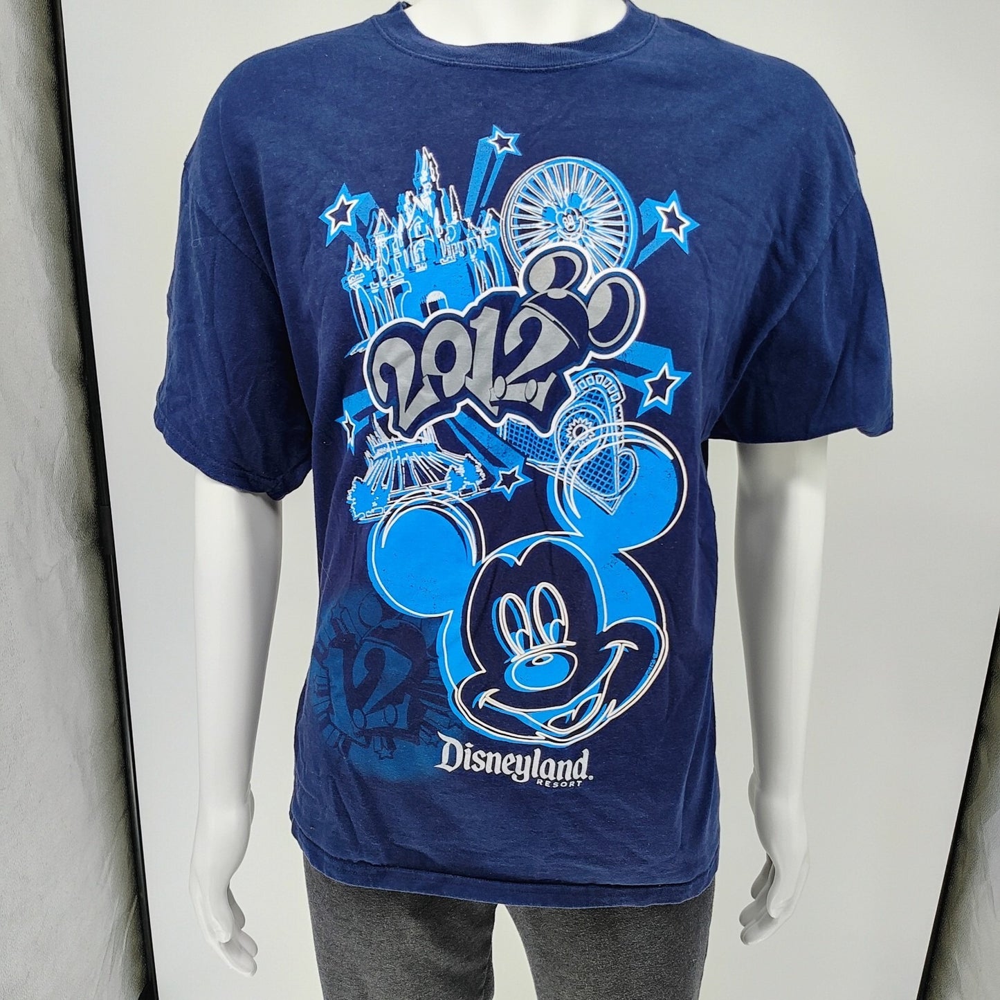 Disneyland Resort Walt Disney World by Hanes 2012 Mickey Mouse T-Shirt (XL)