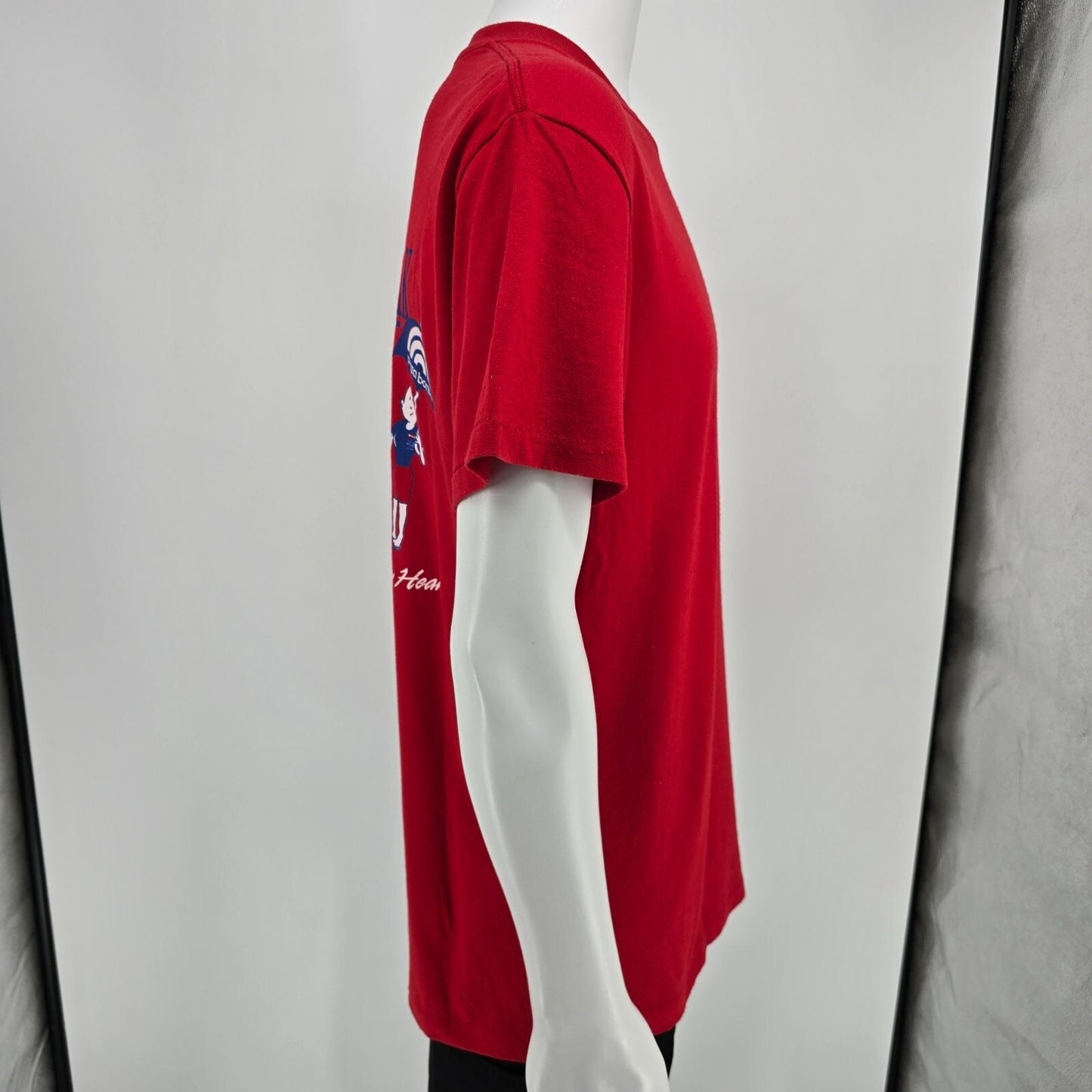 Vintage Oneita 1990s Paradise Valley Plaza Bonita Club Walk Red T-Shirt (M/L)