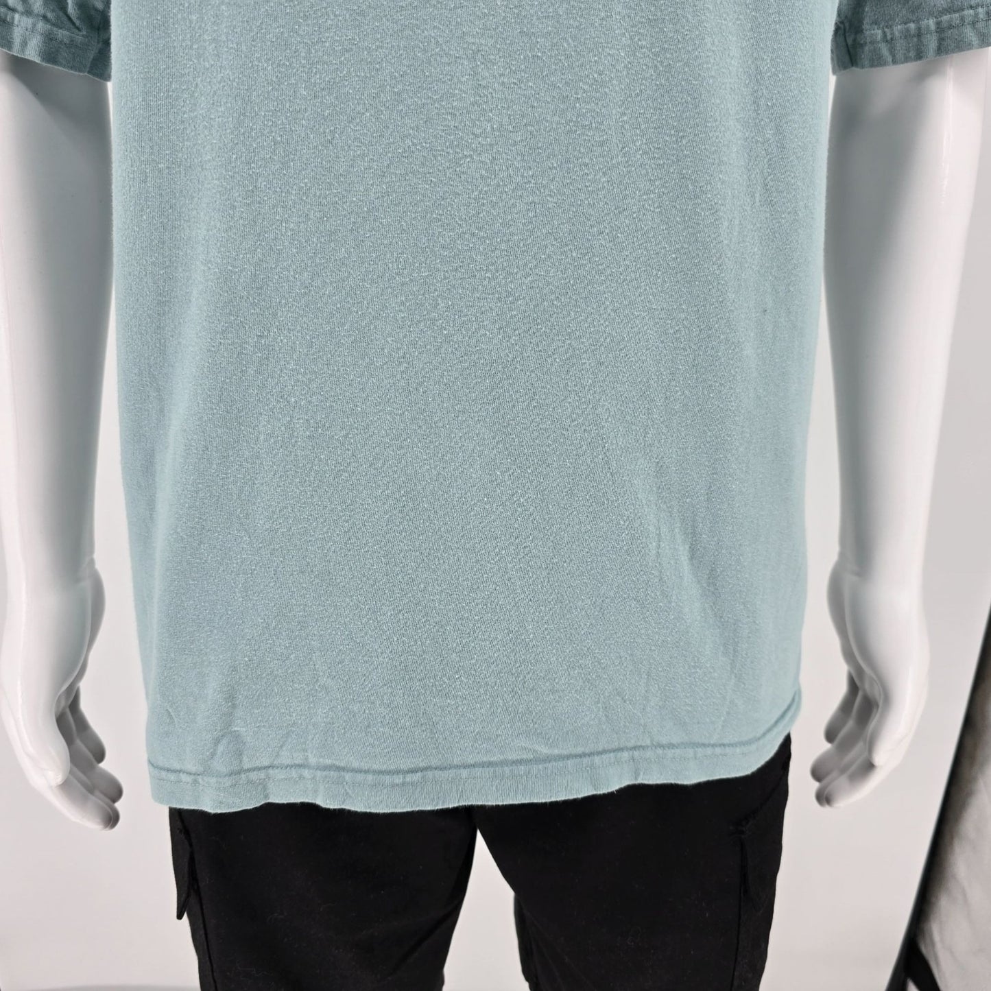 2020s Crazy Shirts Hawaii Seafoam Green Palm Coast Surf Graphic T-Shirt (L)