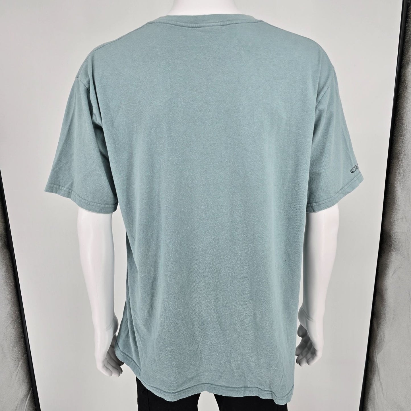 2020s Crazy Shirts Hawaii Seafoam Green Palm Coast Surf Graphic T-Shirt (L)