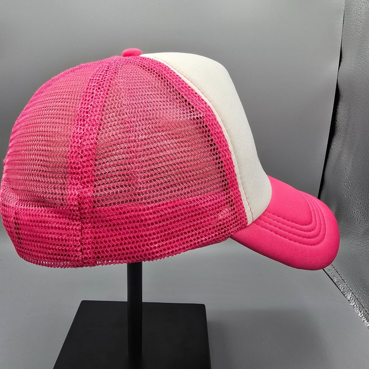 Hotel Holly ATX Austin Texas Pink & White Mesh Snapback Women's Trucker Hat