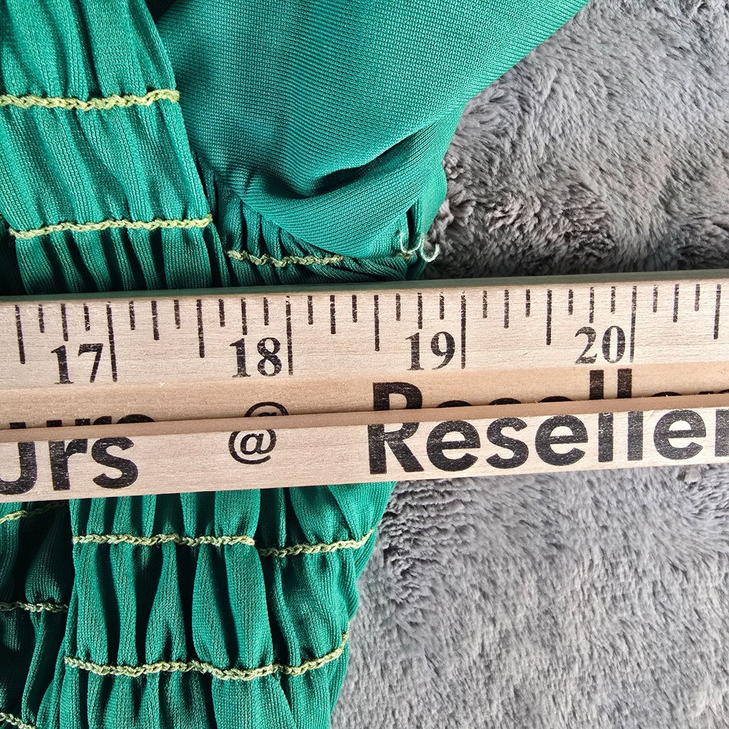 Vintage 1960s Tefft's Miami, Florida Emerald Green Jeweled Neck Maxi Dress (M)