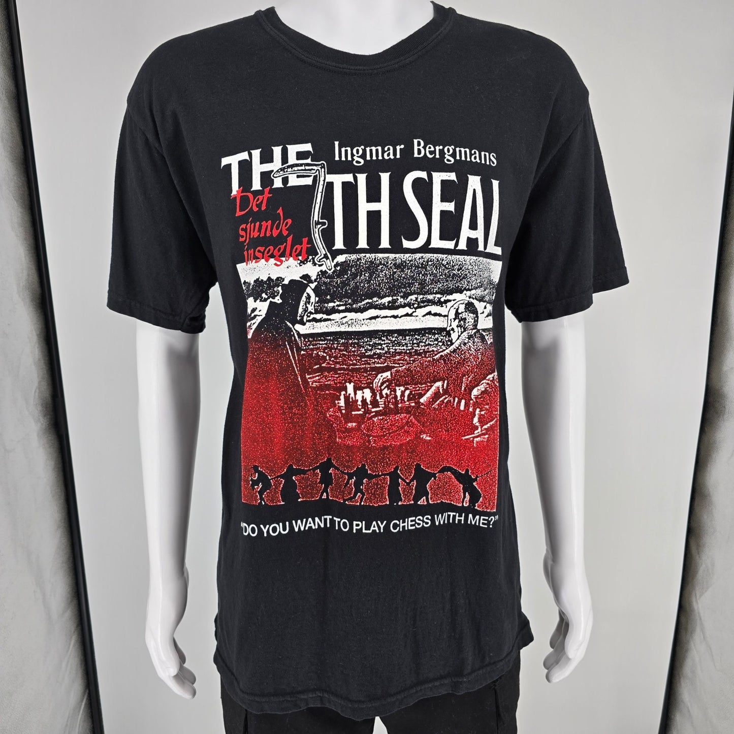 2020s Scorpion Home Video Ingmar Bergman's The Seventh Seal Chess T-Shirt (L)