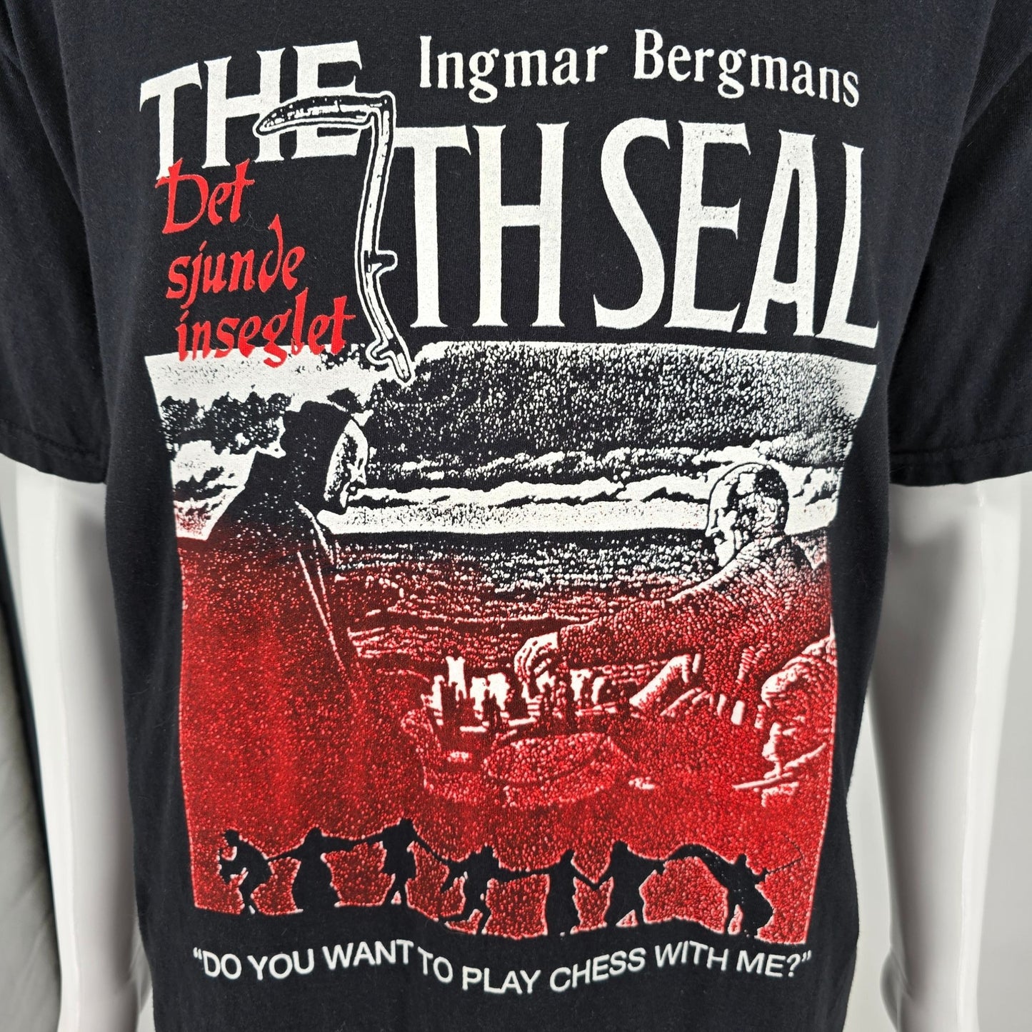 2020s Scorpion Home Video Ingmar Bergman's The Seventh Seal Chess T-Shirt (L)