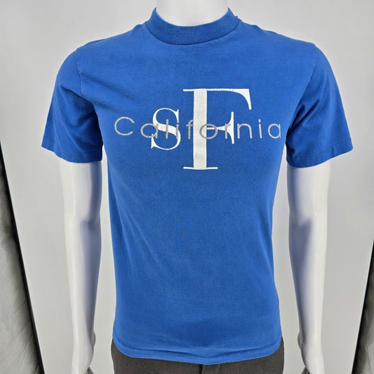 Vintage Blue Single Stitch San Francisco "SF California" Graphic T-Shirt (S)