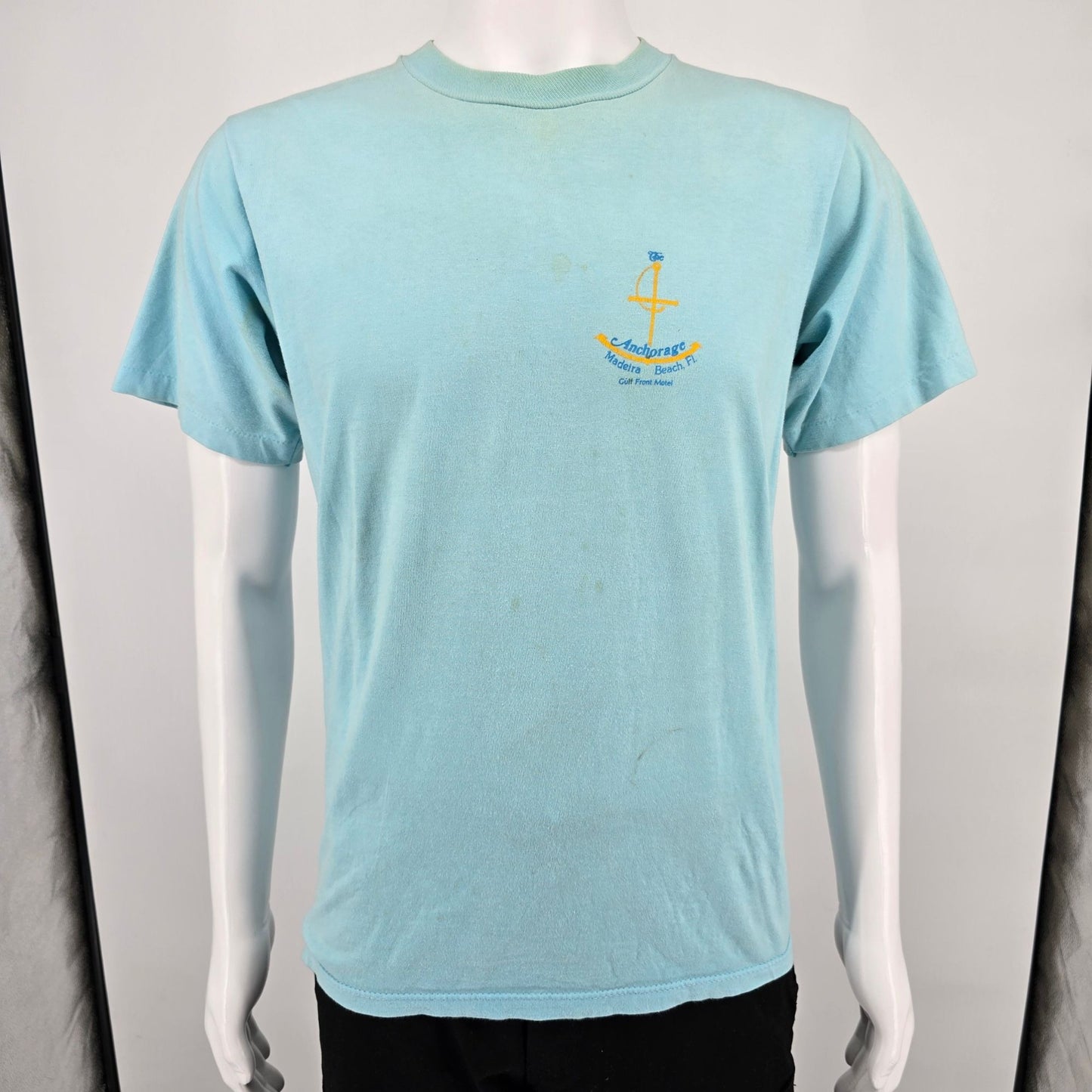 Vintage 1980s Jerzees Anchorage Madeira Beach FL Gulf Front Motel T-Shirt (M)