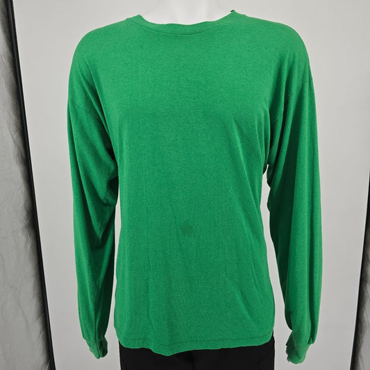 Vintage 1990s Tennessee River Heavyweight Kelly Green Long Sleeve T-Shirt (XL)