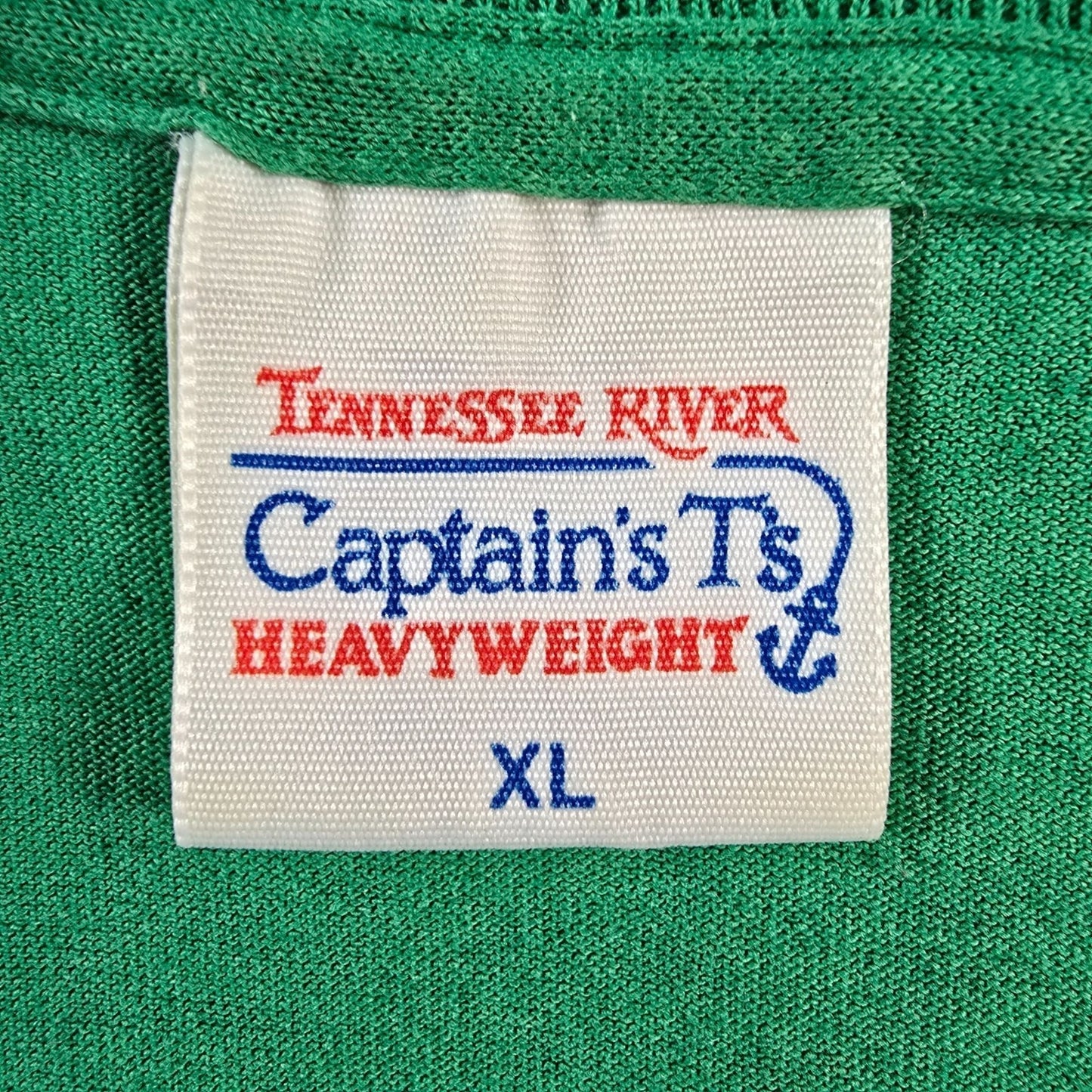 Vintage 1990s Tennessee River Heavyweight Kelly Green Long Sleeve T-Shirt (XL)