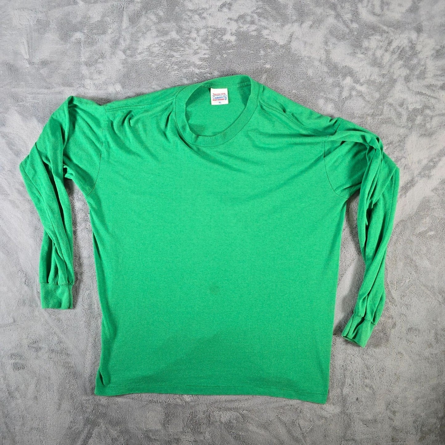 Vintage 1990s Tennessee River Heavyweight Kelly Green Long Sleeve T-Shirt (XL)
