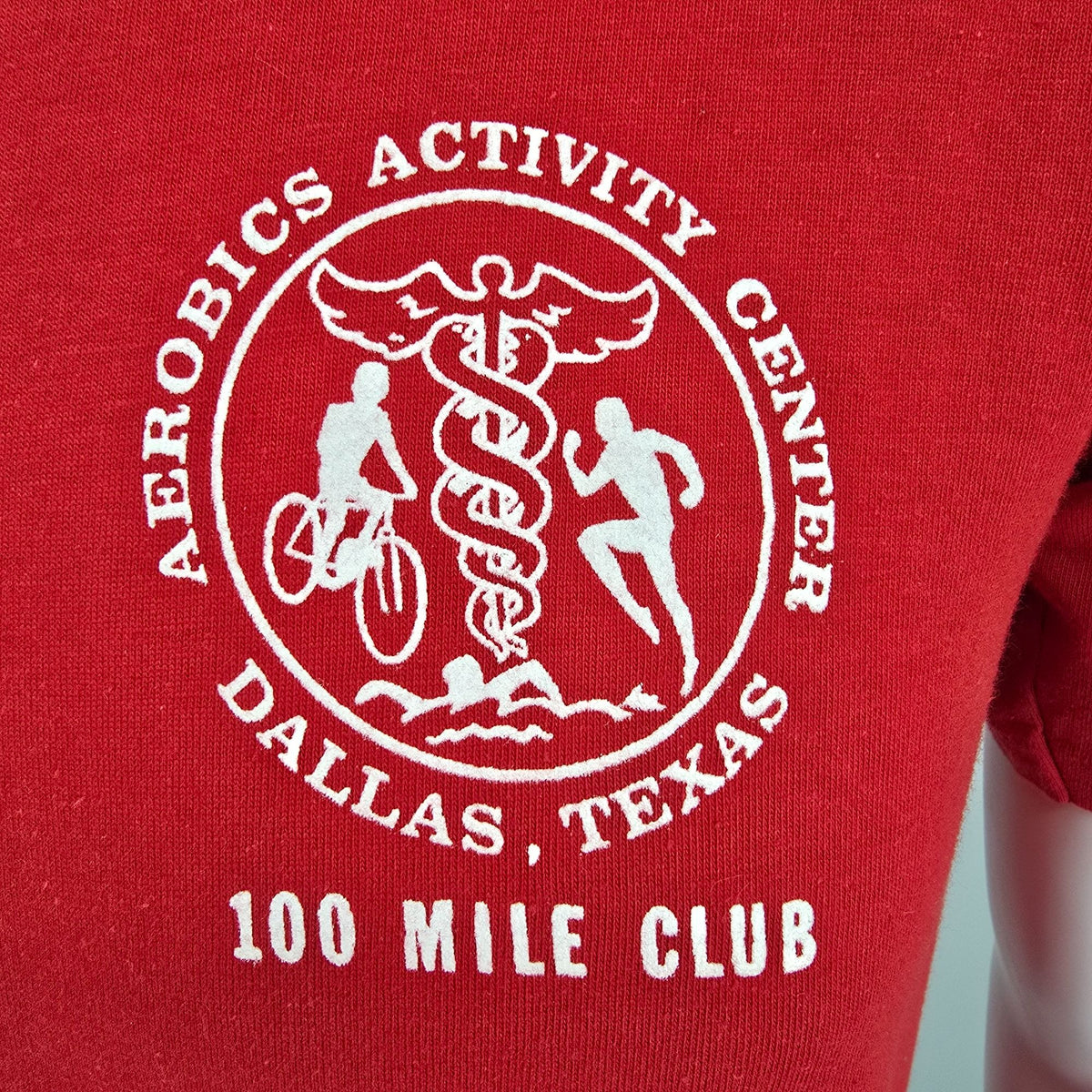 Vintage 1970s Collegiate Pacific Aerobics Activity Center Dallas T-Shirt (S/M)