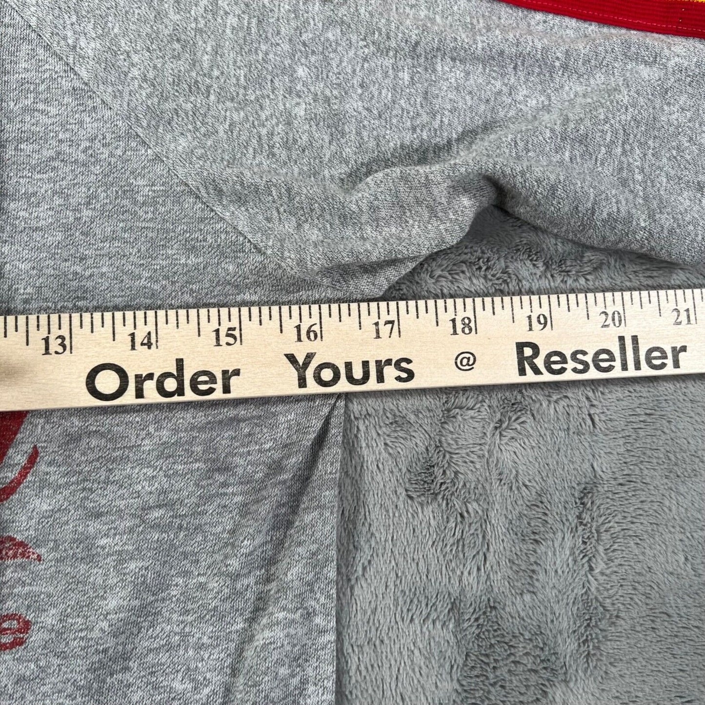Vintage 70s/80s Gray Oberlin College Red/Yellow Shoulder Stripe T-Shirt (XXS)