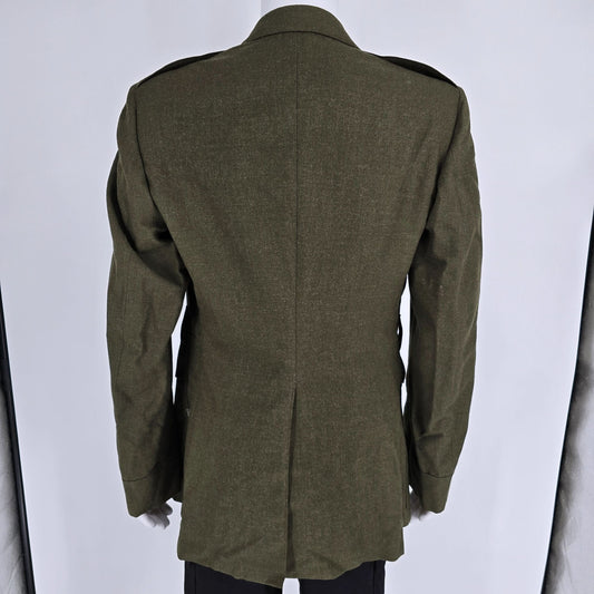 Vintage 1987 USMC Marine Corps Green Service Dress Uniform Coat (Medium)
