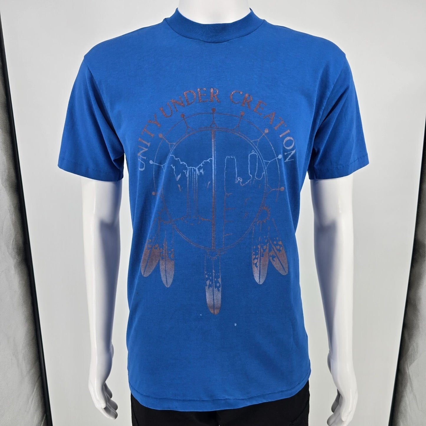Vintage 1980s Hanes "Unity Under Creation" Dreamcatcher Graphic T-Shirt (M/L)