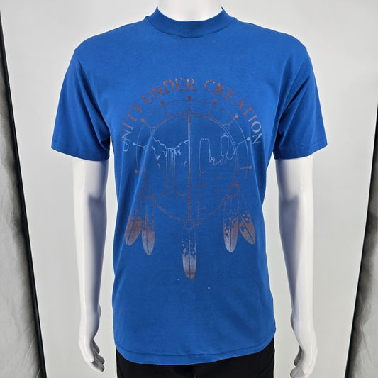 Vintage 1980s Hanes "Unity Under Creation" Dreamcatcher Graphic T-Shirt (M/L)