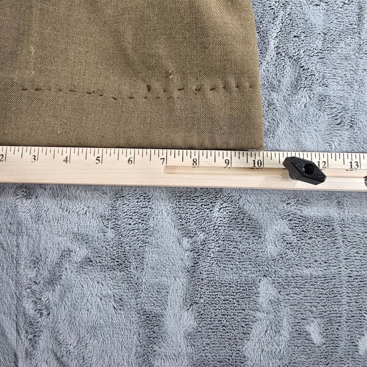 Distressed/Thrashed Vintage Early 1950s Green Button-Fly Work Trousers (32x27)