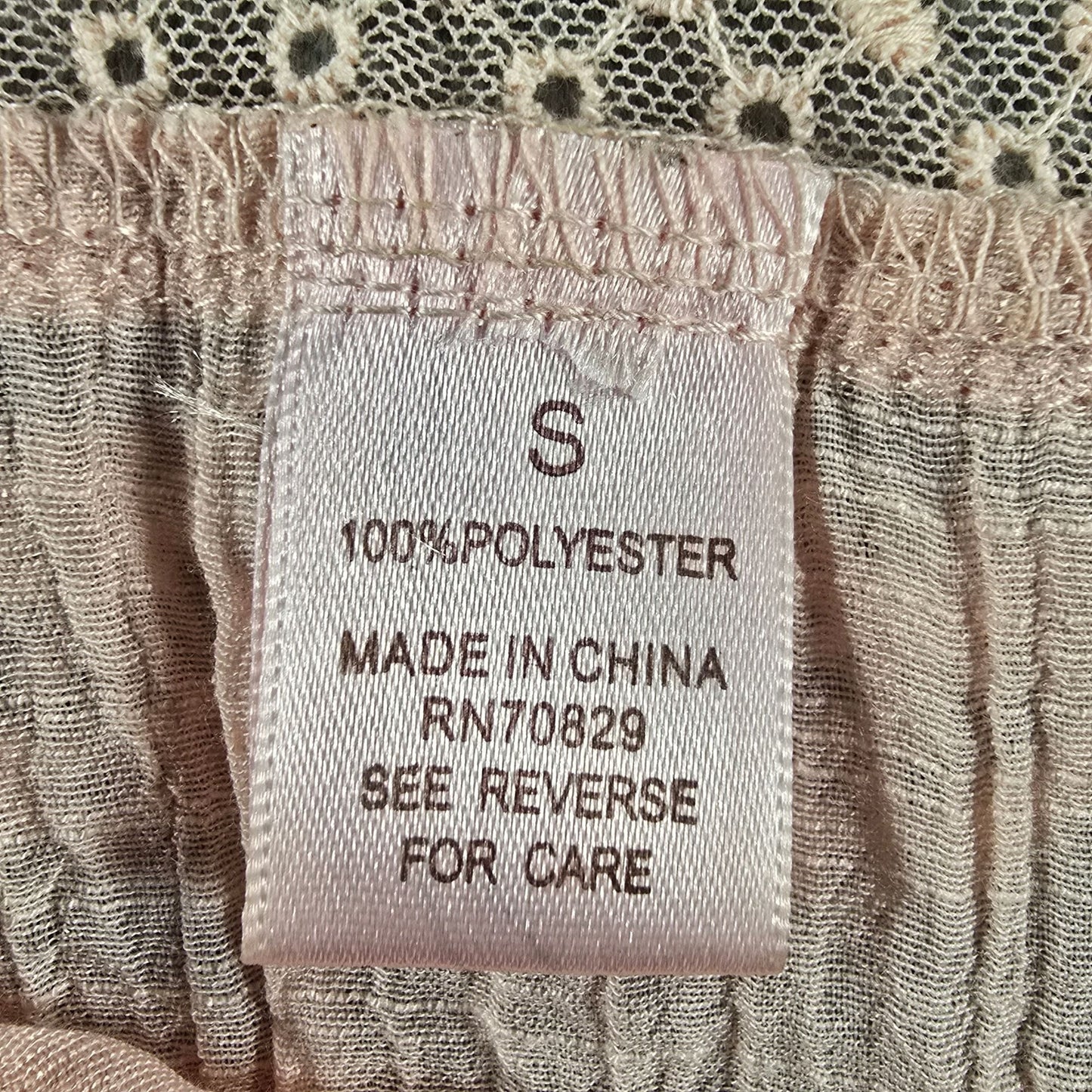 Rue21 Blush Pink Sleeveless Semi-Sheer Lace Trim Coquette Babydoll Top (Small)