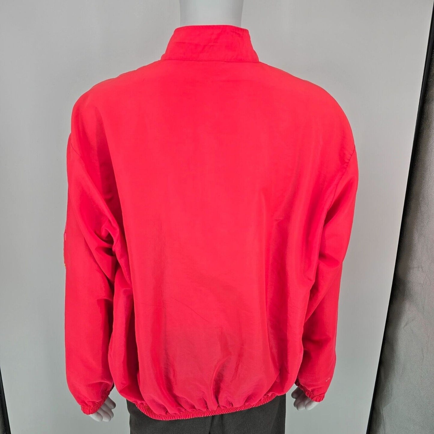 Vintage 1990s Surf Style Interplanetary Body Gear Neon Punk Pullover Jacket (OS)