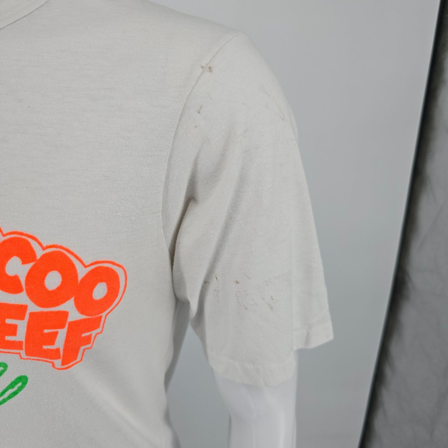 Vintage 1980s Tiger Buccoo Reef Tobago Single Stitch Souvenir T-Shirt (M) *Flaws