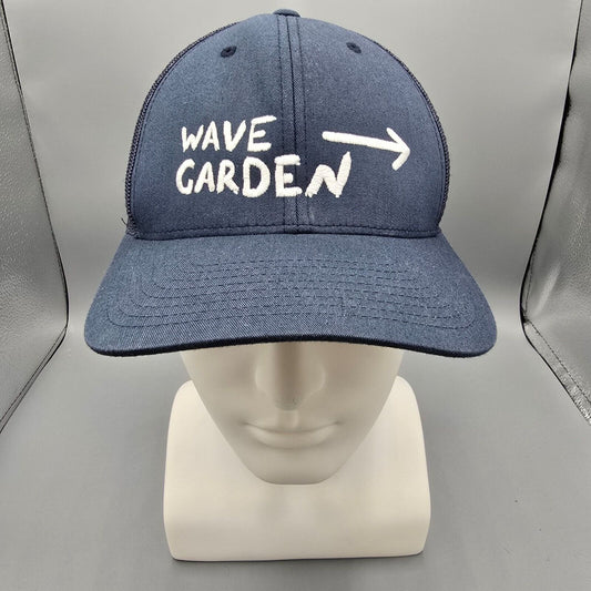 Wave Garden Navy Blue Trucker The Classics Yupoong  Snapback Trucker Hat *Fair