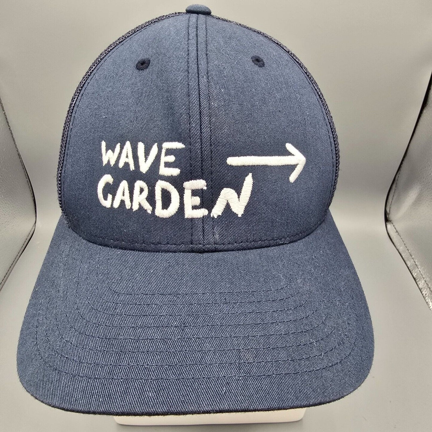 Wave Garden Navy Blue Trucker The Classics Yupoong  Snapback Trucker Hat *Fair