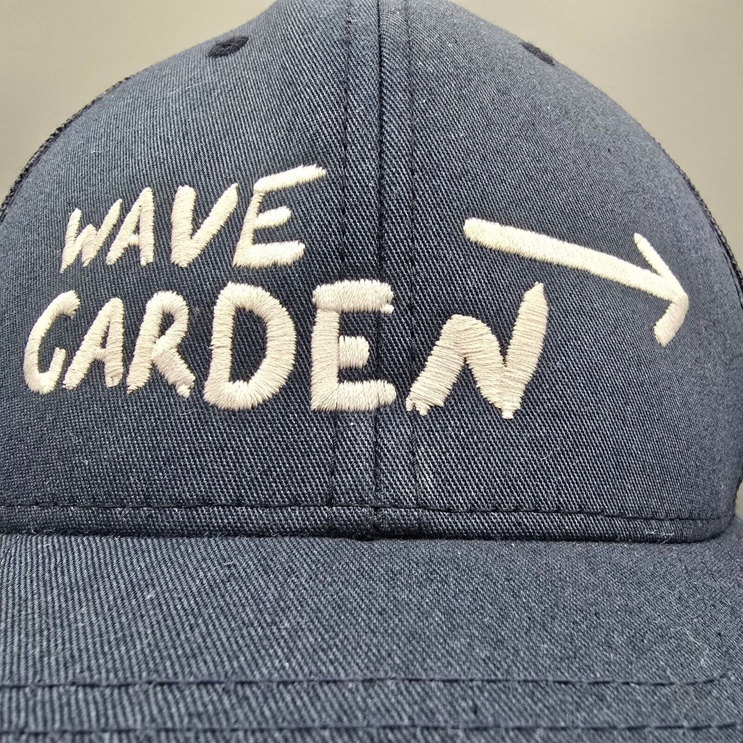 Wave Garden Navy Blue Trucker The Classics Yupoong  Snapback Trucker Hat *Fair