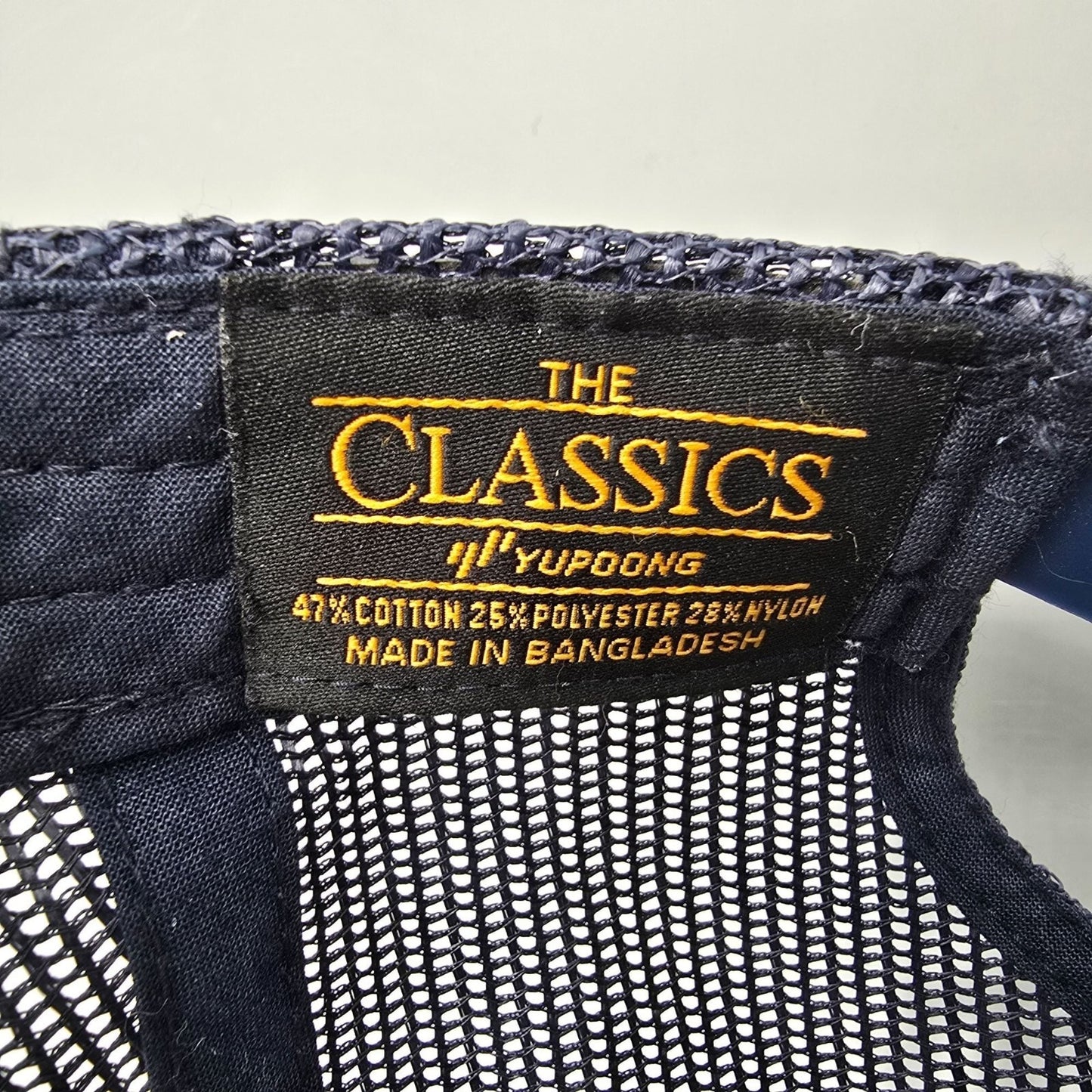 Wave Garden Navy Blue Trucker The Classics Yupoong  Snapback Trucker Hat *Fair