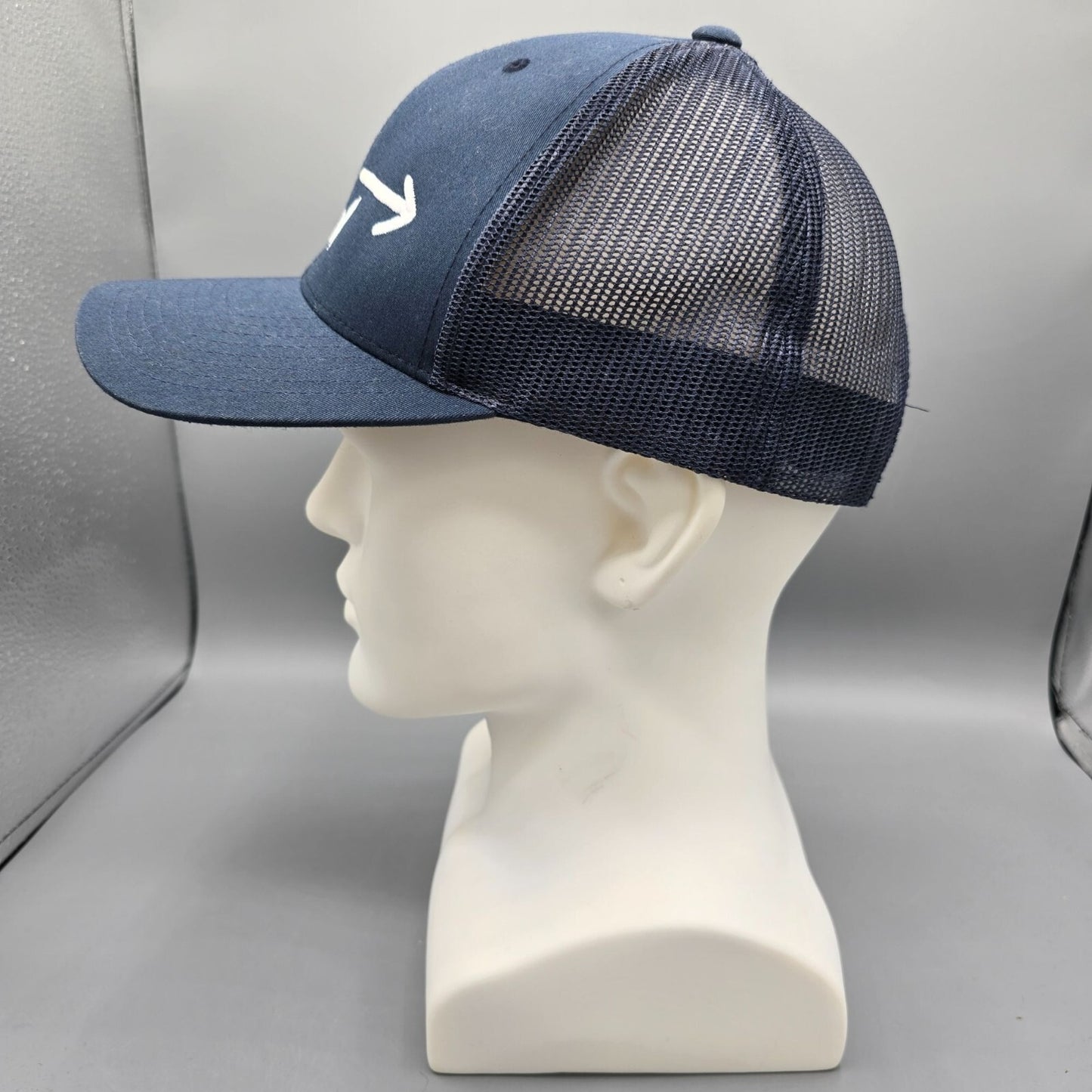 Wave Garden Navy Blue Trucker The Classics Yupoong  Snapback Trucker Hat *Fair