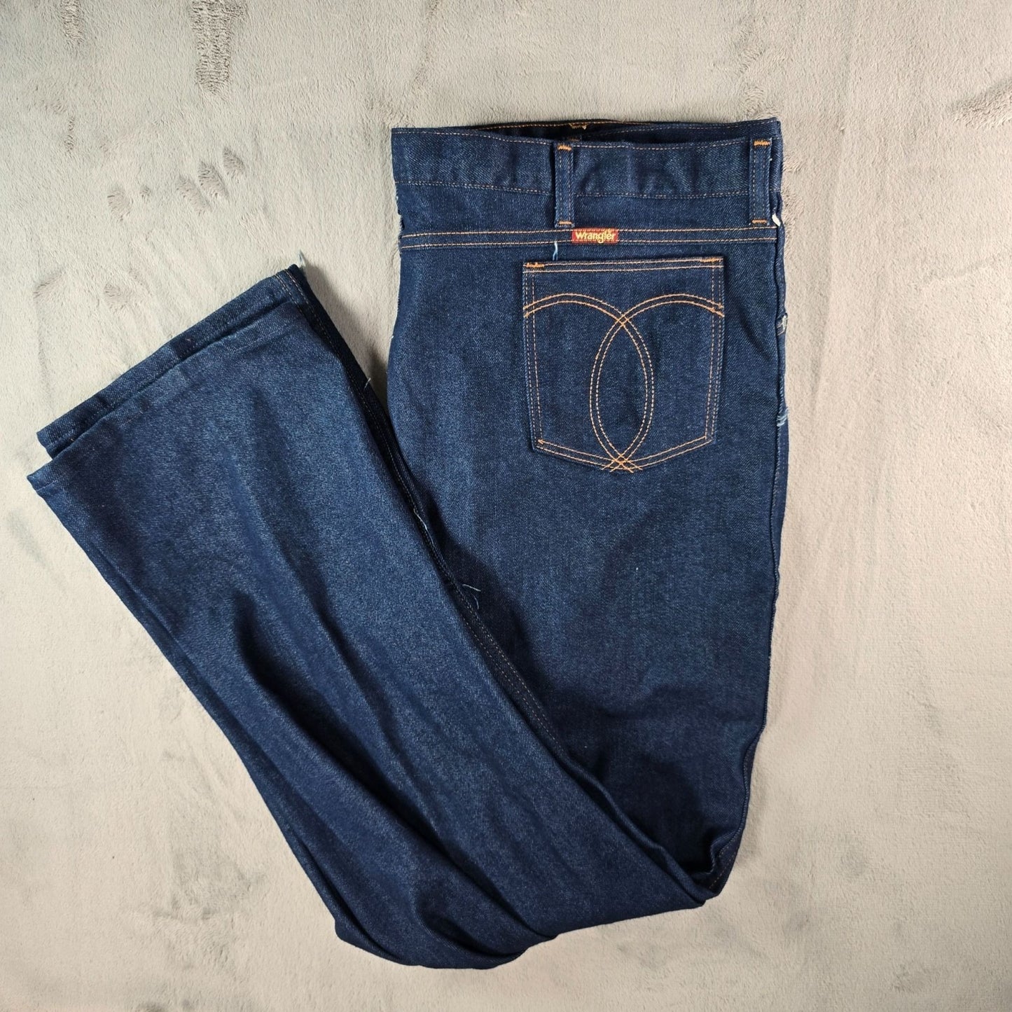 Vintage 1980s Wrangler NWT Deadstock 85301PS Dark Indigo Jeans (45x32)