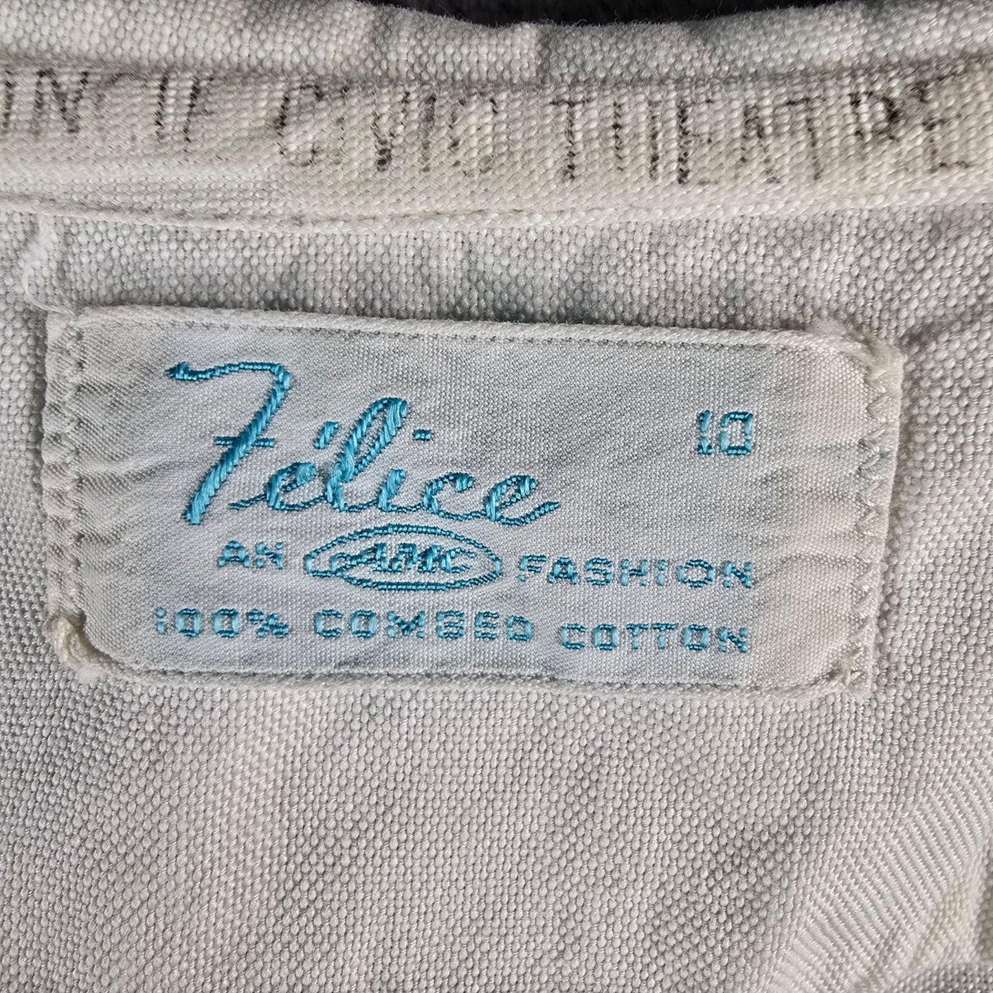 Vintage 1960s Felice Combed Cotton Muncie Civic Theatre Costume Shirt (M)