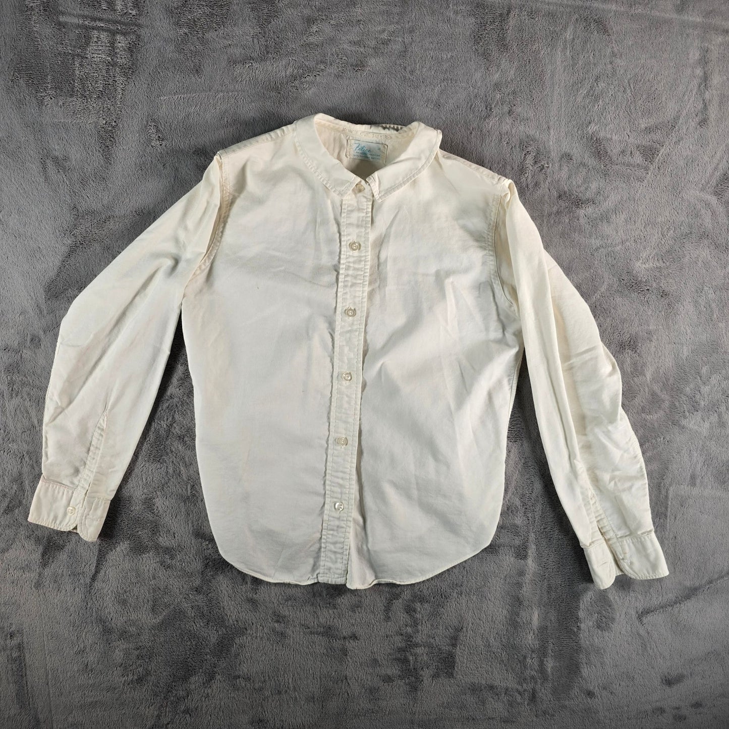 Vintage 1960s Felice Combed Cotton Muncie Civic Theatre Costume Shirt (M)