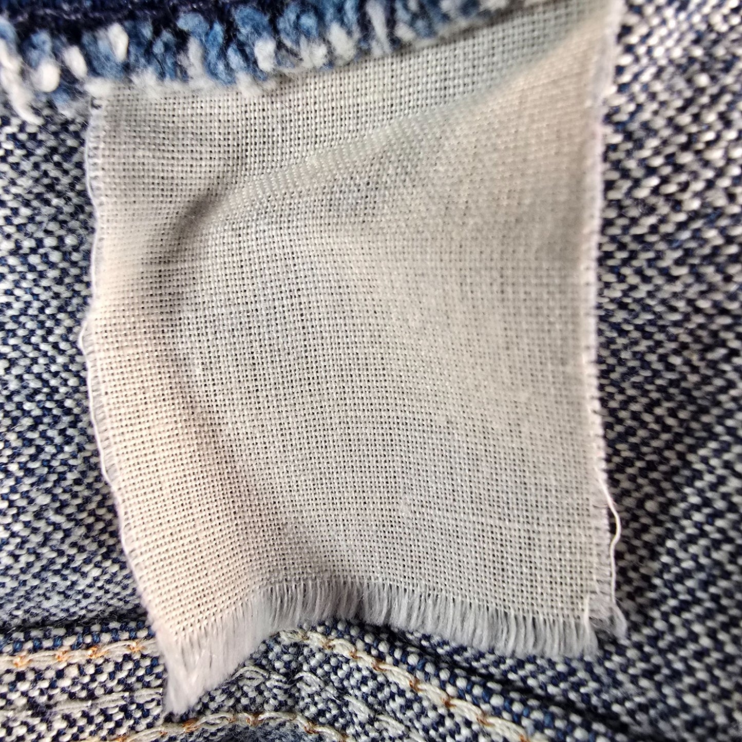 Vintage 1970s Maverick Automaticks Men's Western Blue Jean V-Neck Denim Vest (L)