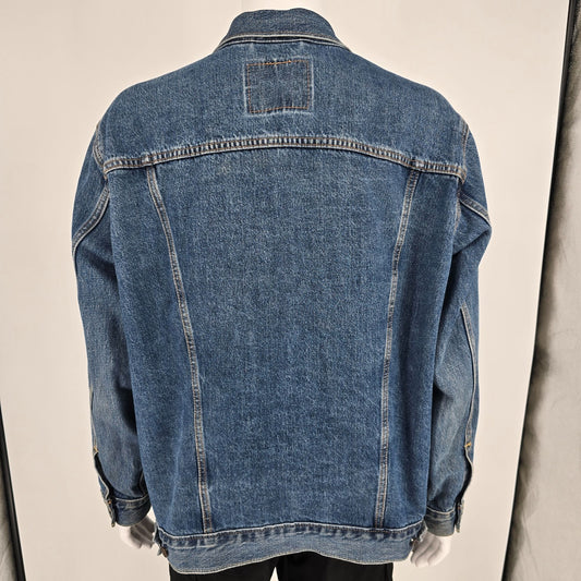 2024 Levi's A5782-0005 Wheeler Indigo Blue Relaxed Fit Trucker Denim Jacket (XL)