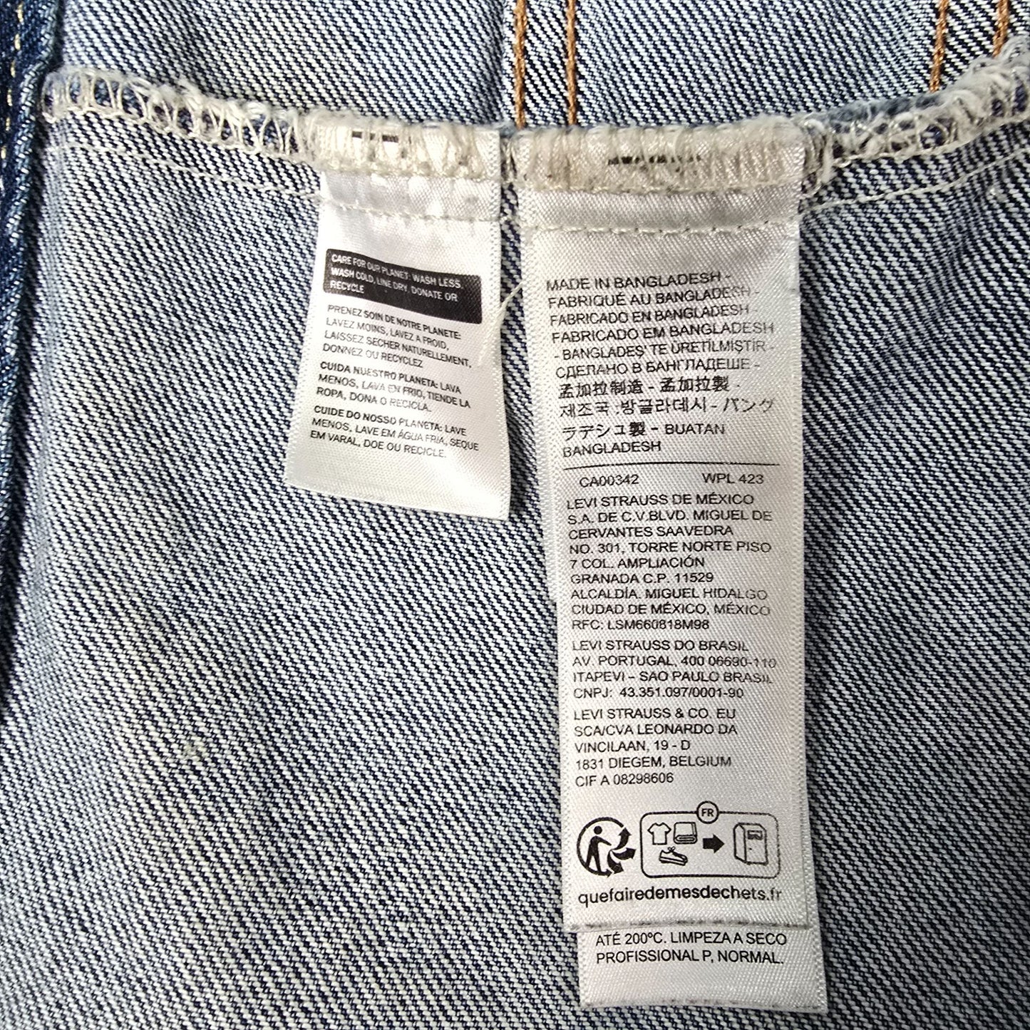 2024 Levi's A5782-0005 Wheeler Indigo Blue Relaxed Fit Trucker Denim Jacket (XL)
