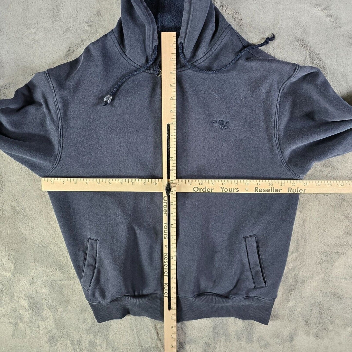 Vintage Y2K Goody's Ivy Crew Sport Full Zip Navy Blue Hooded Sweatshirt (M)