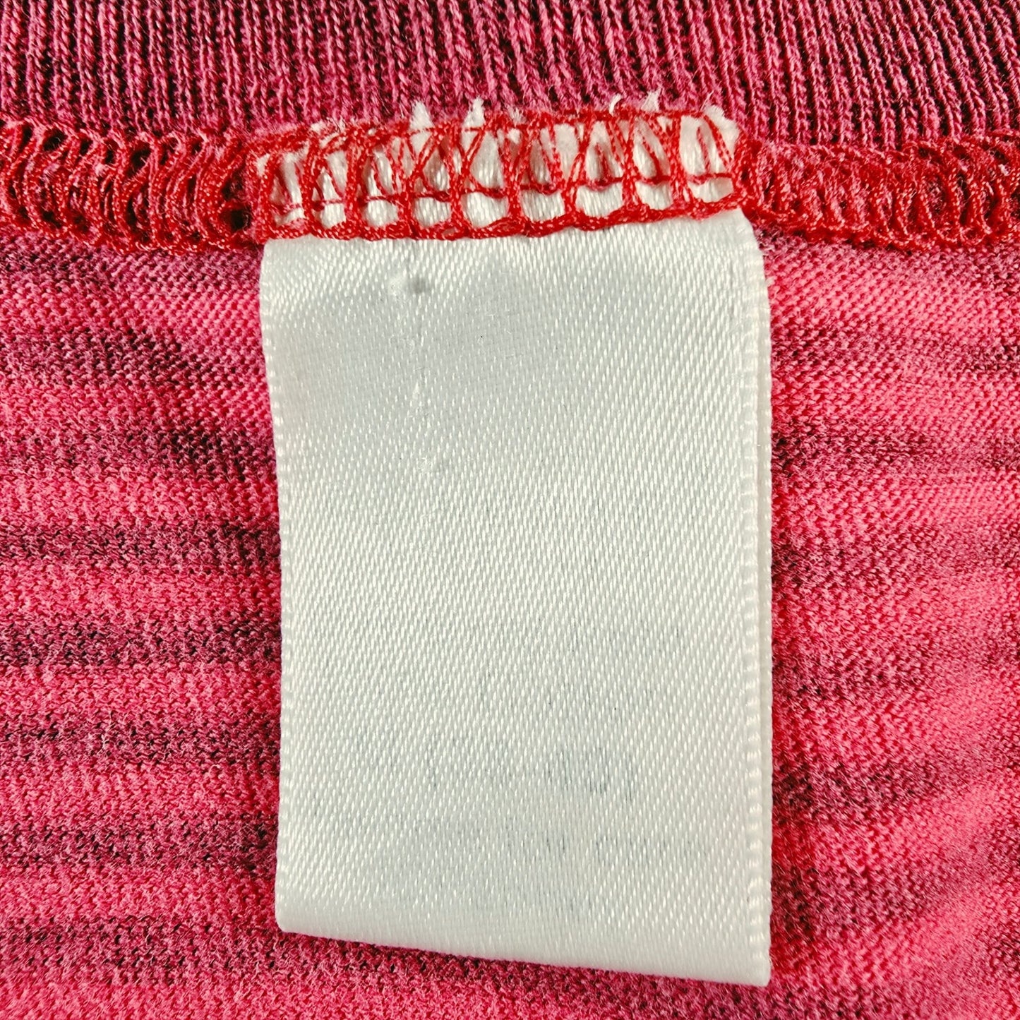 Vintage 1990s Towncraft "Oversized Polo" Pink Striped Pocket T-Shirt (M)