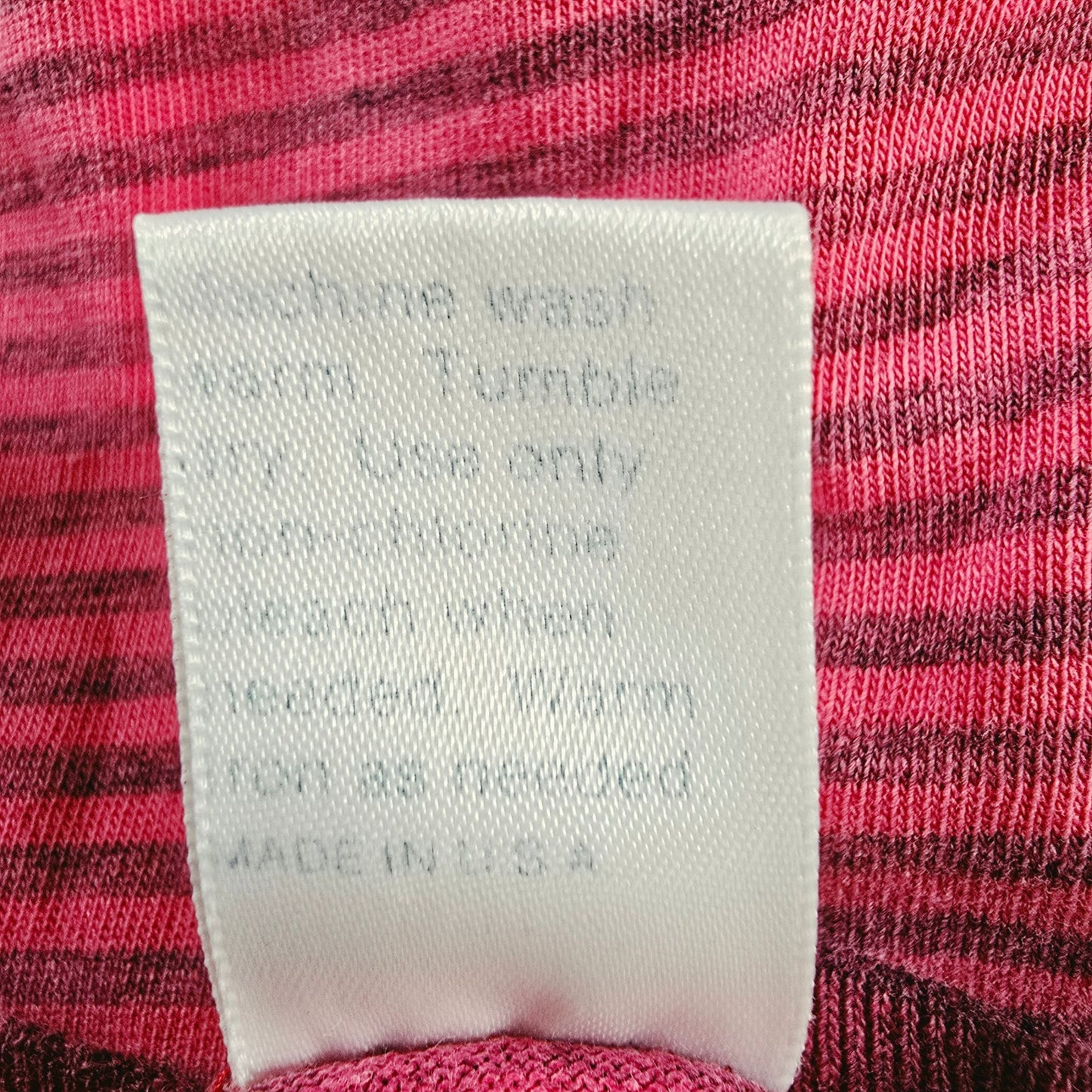 Vintage 1990s Towncraft "Oversized Polo" Pink Striped Pocket T-Shirt (M)