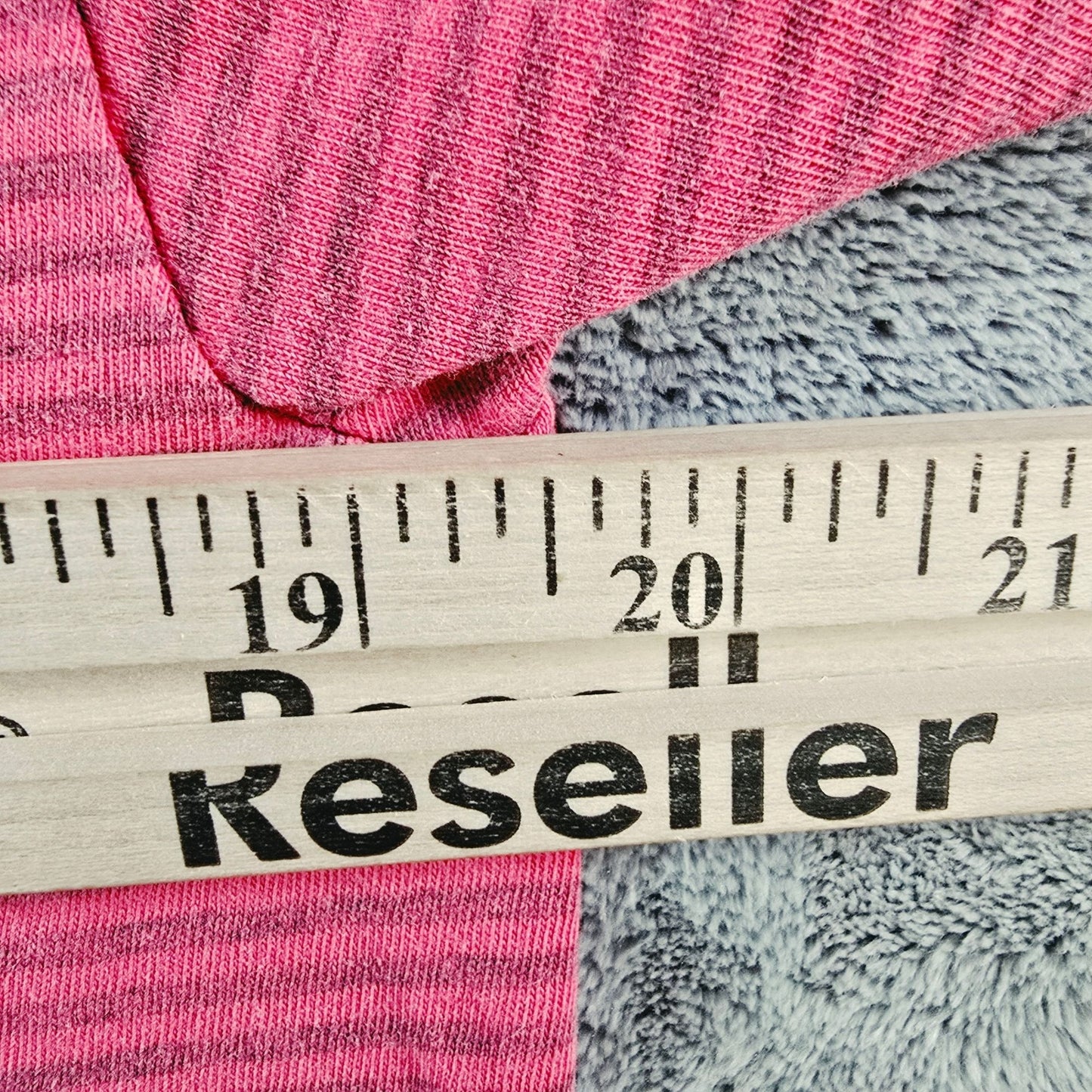 Vintage 1990s Towncraft "Oversized Polo" Pink Striped Pocket T-Shirt (M)