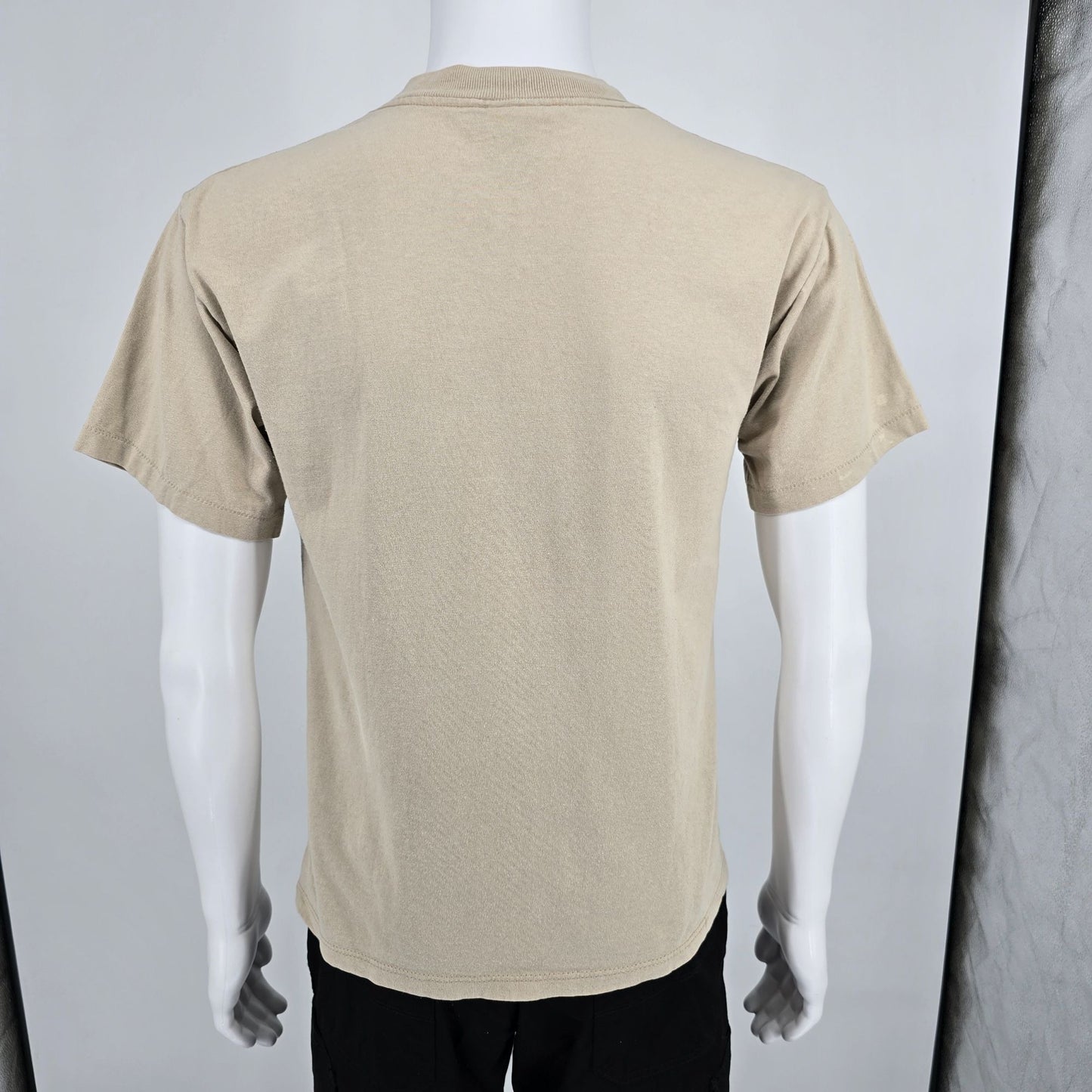 Vintage 1990s P.S.I. Beige Embroidered Sedona Kokopelli Graphic T-Shirt (M)