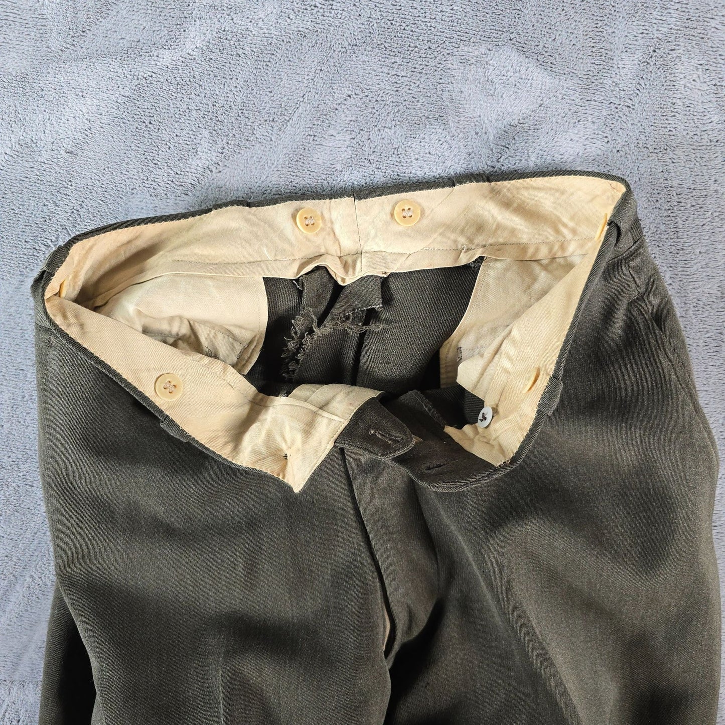 Vintage 1940s World War II USMC Officer Uniform Pants- Lt. Broni S Macys (31x32)