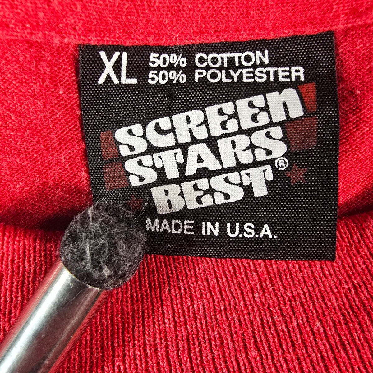 Vintage 1990s Screen Stars Best Patriotic Stars & Hearts Applique T-Shirt (L)