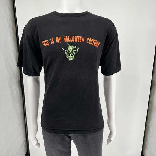 "This is My Halloween Costume" Black and Orange Graphic T-Shirt (XL)