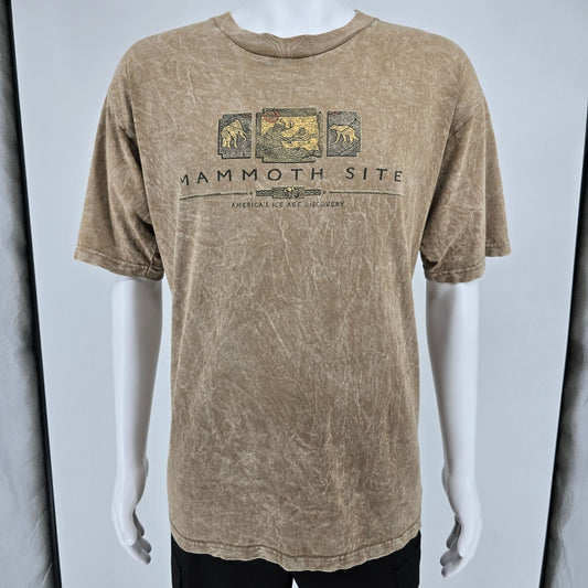 Vintage 1990s Prairie Mountain Mammoth Site Hot Springs South Dakota T-Shirt (L)