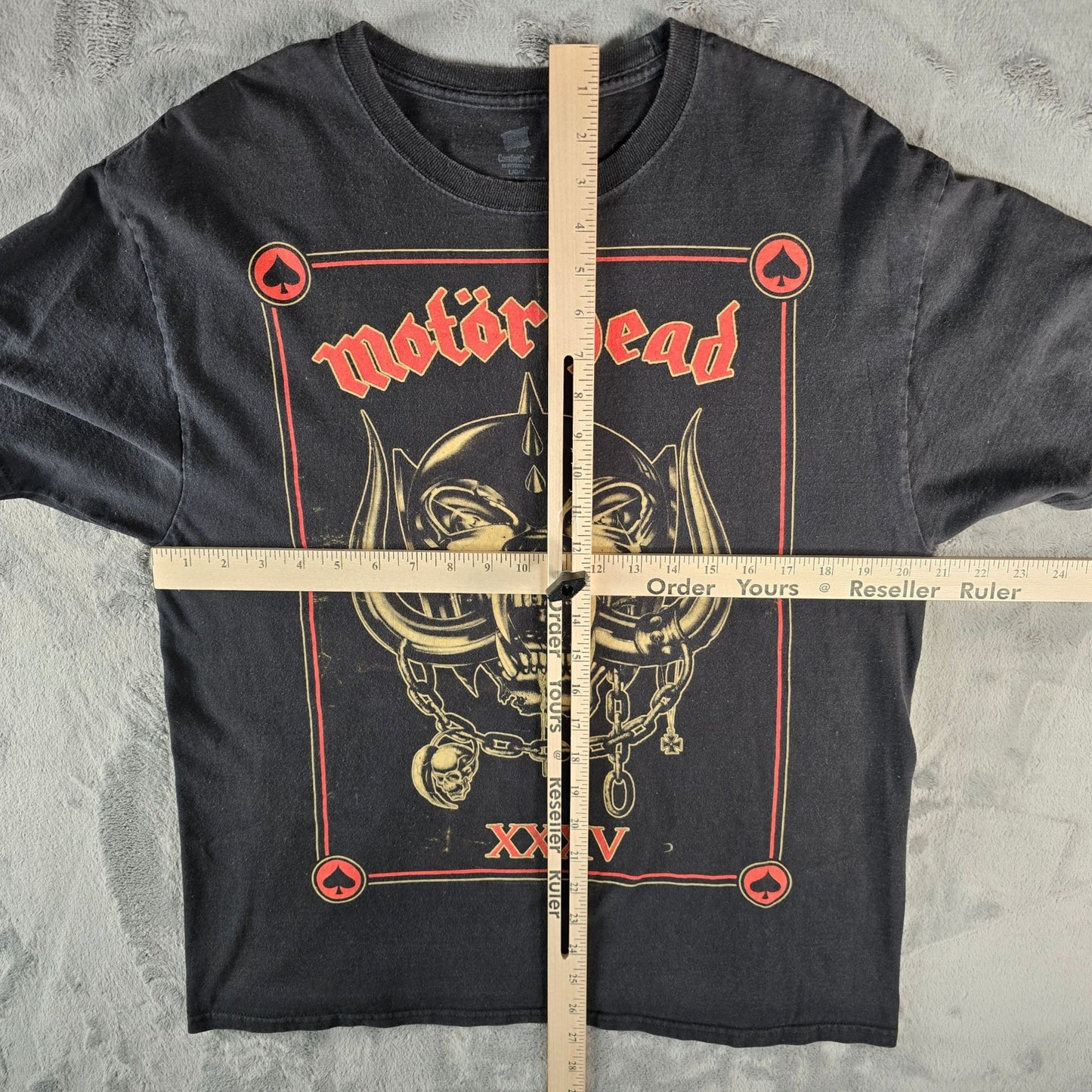 2010s Hanes Motörhead Faded Black "XXXV" 35th Anniversary Band T-Shirt (M/L)