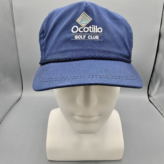 Vintage 1990s Ocotillo Golf Club  Arizona Imperial Headwear Blue 5-Panel Hat