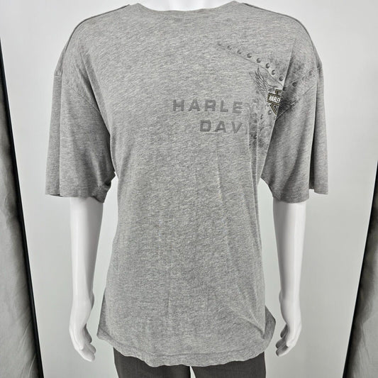 Vintage Y2K Harley Davidson Motor Cycles World Oklahoma City, OK T-Shirt (XL)