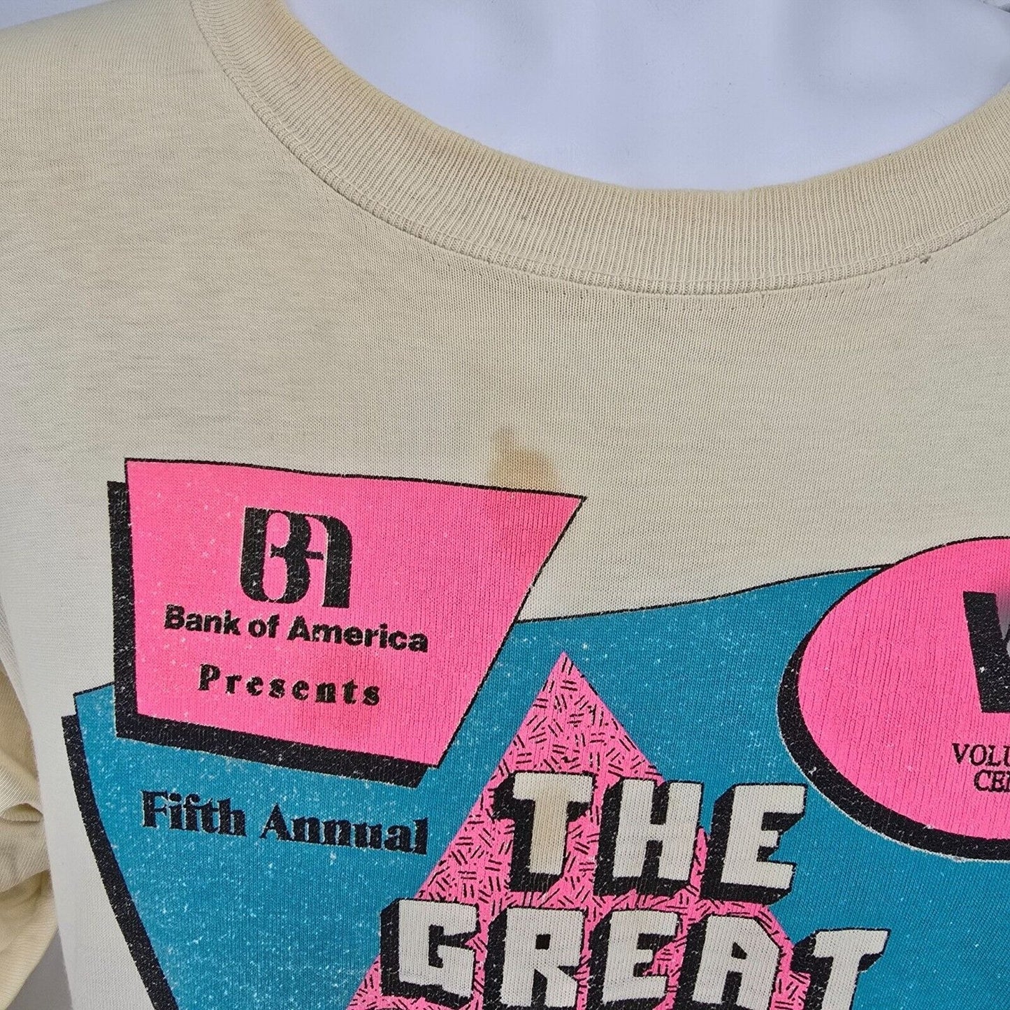 Thrashed Vintage 1993 The Great Human Race Phoenix, Arizona Graphic T-Shirt (XL)