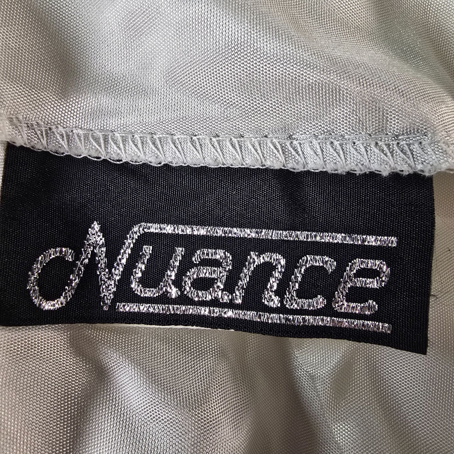 Vintage 1980s Nuance Ivory Ruched Bow Front High Low Tiered Prom/Pary Dress (XS)