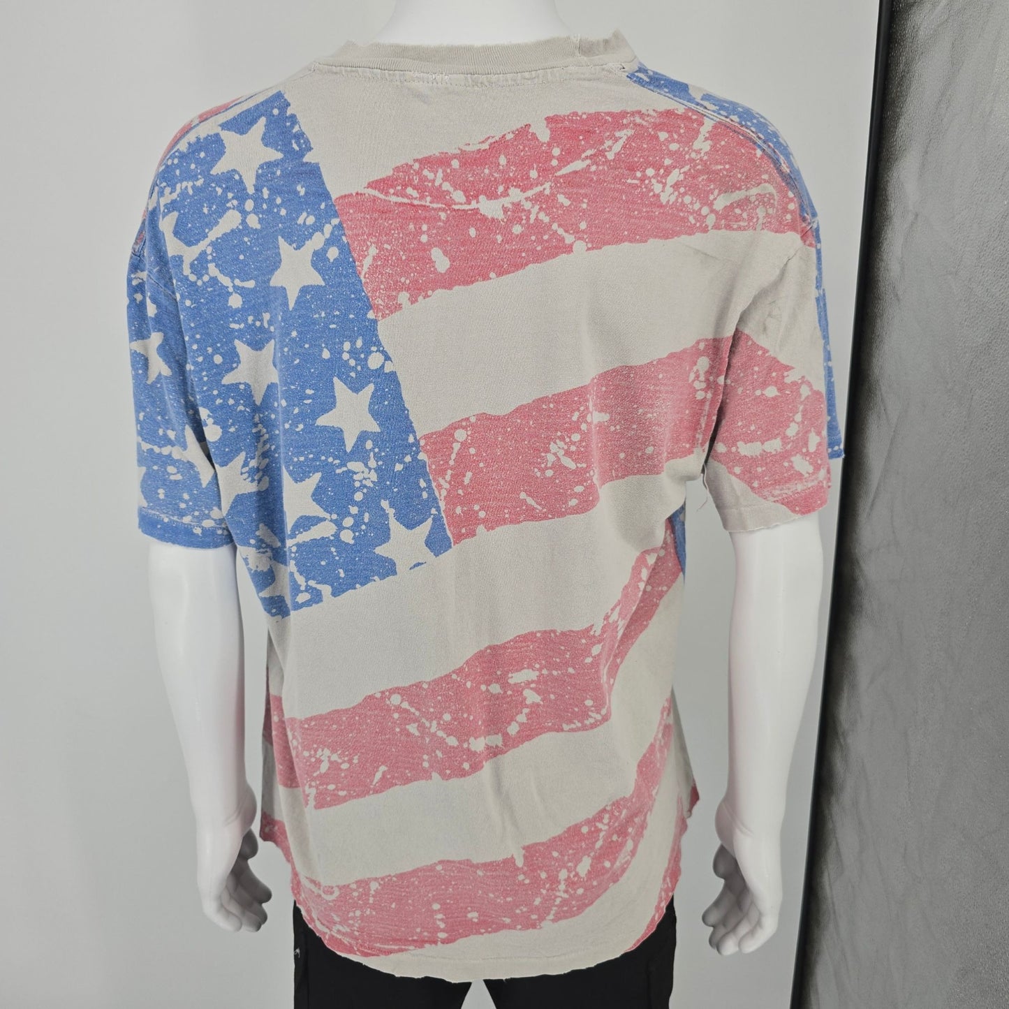 Distressed Vintage 1990s Big O Tires Proudly Made in America AOP T-Shirt (XL)