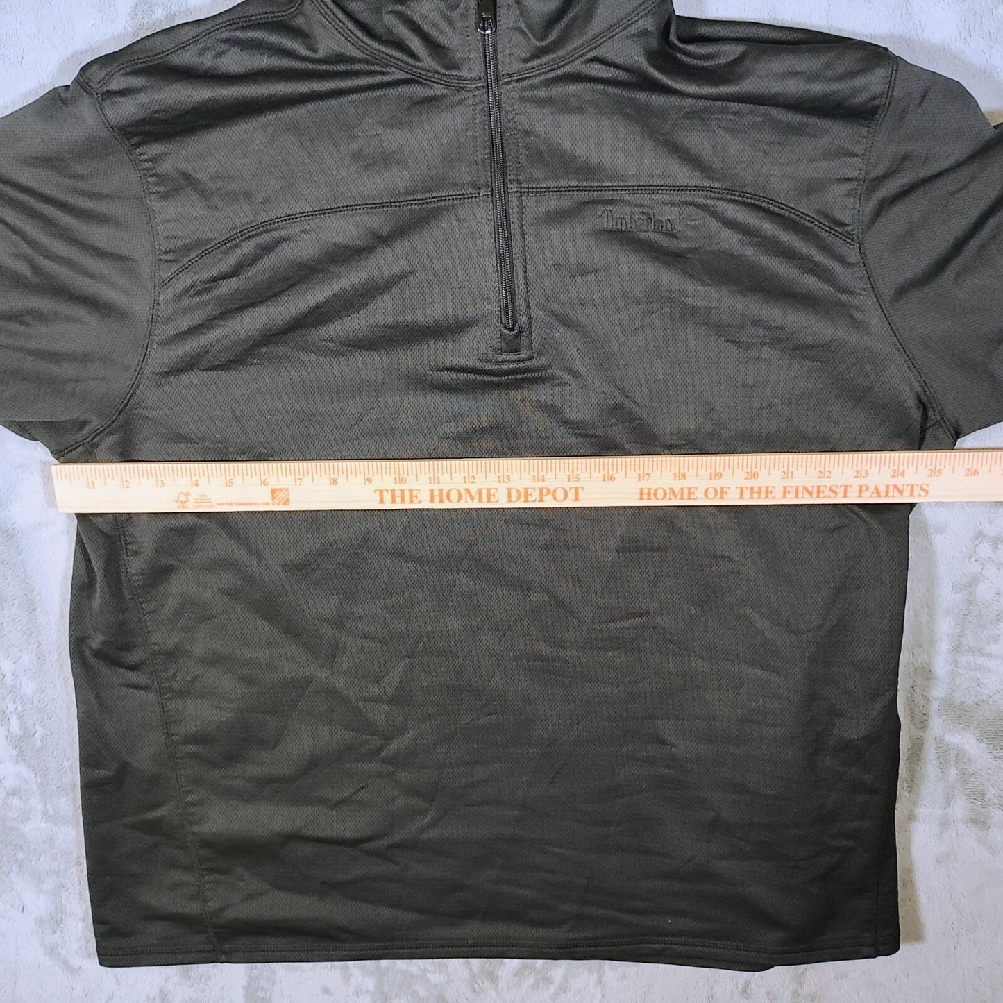 Timberland 2011 Black 1/4 Zip Pullover Long Sleeve Polyester Logo Jacket  (2XL)