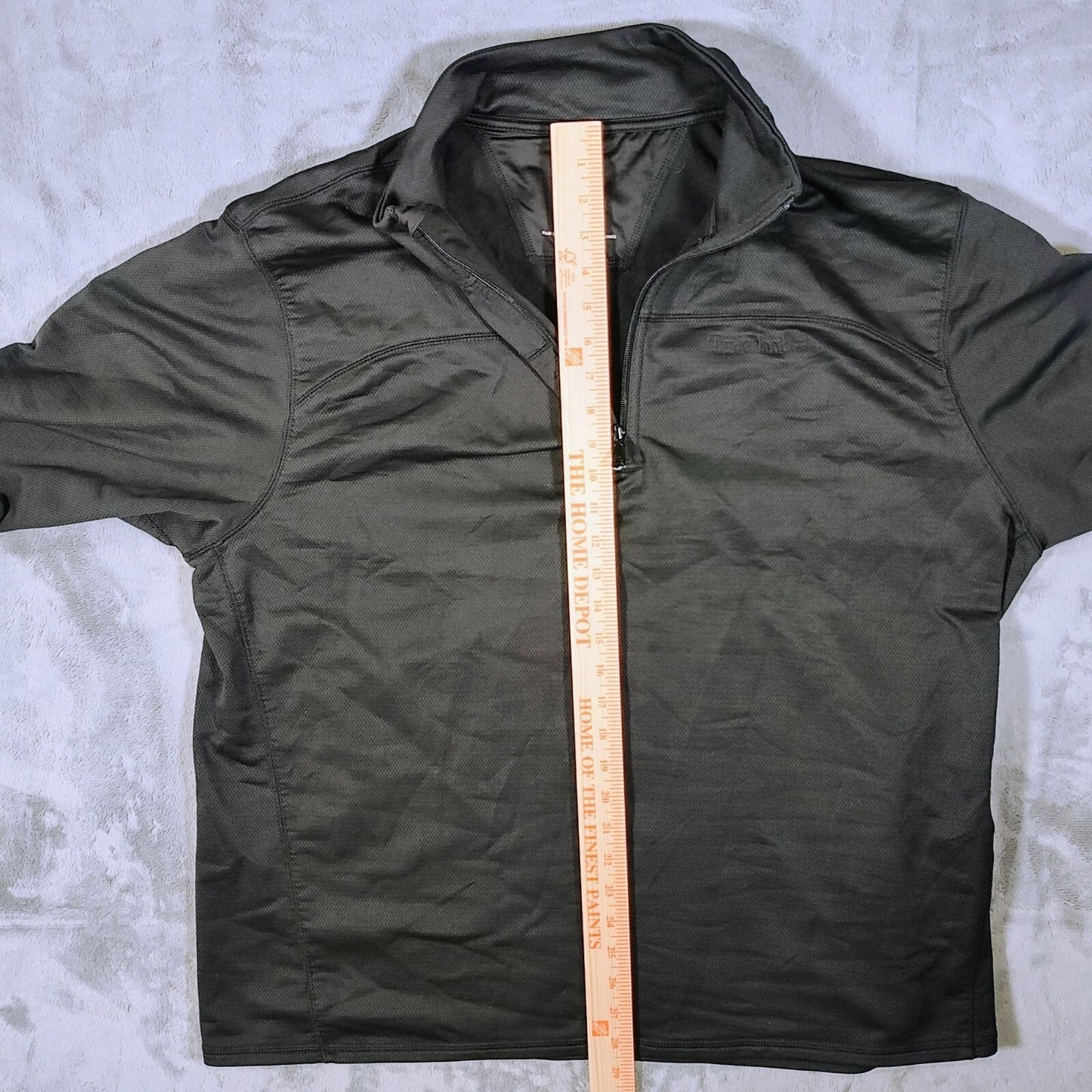 Timberland 2011 Black 1/4 Zip Pullover Long Sleeve Polyester Logo Jacket  (2XL)